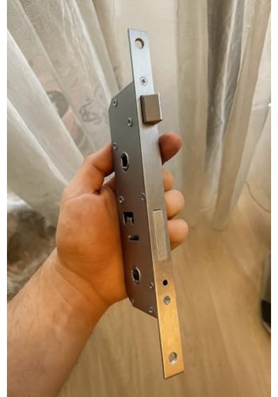 Tr Pvc Wc Gömme Kilit, 35 Mm, Metal, Dayanıklı, Banyo Kapısı, Güvenlik Mekanizması Genel