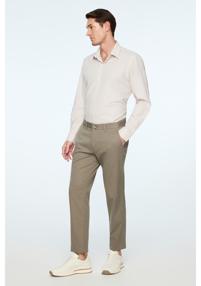 Morven Erkek Çağla Yeşili Pamuk Trend Düz Slim Fit Chino Pantolon 26ys003008705 Çağla Yeşili