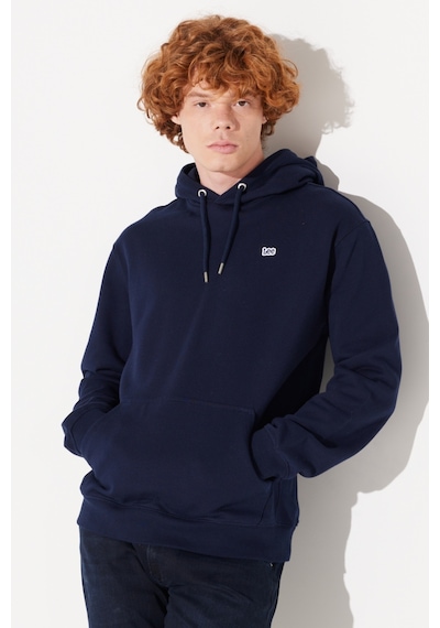 Lee Regular Fit Normal Kesim Pamuk Lacivert Erkek Içi Polarlı Kapüşonlu Sweatshirt L80YRYA67 Lacivert