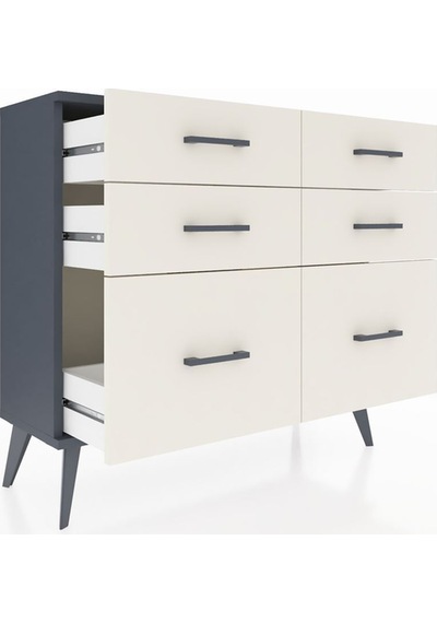 Arges Şifonyer 6 Çekmeceli 88x30x80 Antrasit-antrasit/aytaşı Antrasit/aytaşı Arges Şifonyer 6 Çekmeceli 88x30x80 Antrasit-antrasit/aytaşı Antrasit/aytaşı