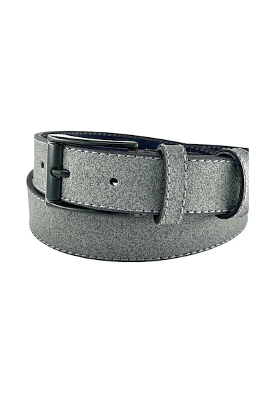 Gri Çocuk Boy Suni Deri Dikişli Model 3 Cm.lik Garson Klasik Kemer Okul Kemeri - G15 001
