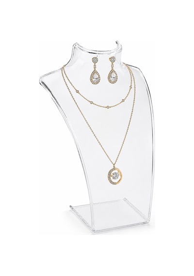 Kolye Standı Akrilik, Takı Standı, Set Standı Büyük 14x21 Cm Şeffaf