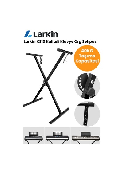 Larkin Ks10 Üst Kalite 7 Kademeli Klavye Org Sehpası Sabitleme Kayışlı