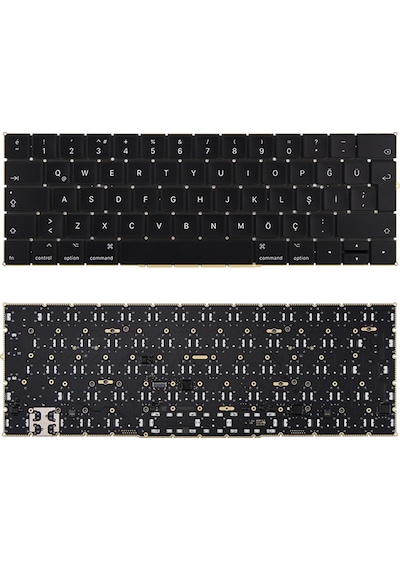 Macbook Pro 13" Touch 2018/2019 Uyumlu A1989 Klavye - Büyük Enter Tr Q