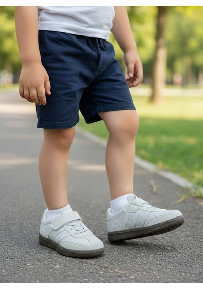 Vojo Sam Rahat Taban Cırtlı Şeritli Çocuk Spor Ayakkabı 267800001883 6 Gri Gri
