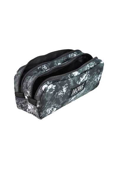 Jacbag Dual Pouch-iki Bölmeli Kalem Kutusu Dual Pouch-kurukafa renkli