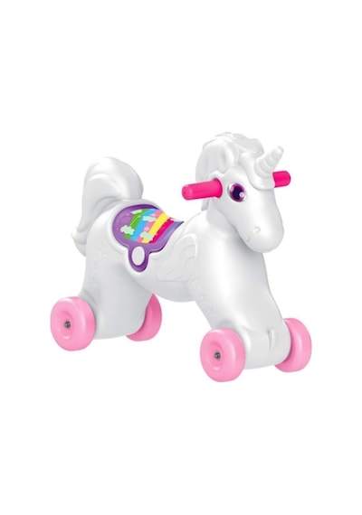 Dolu Unicorn Sallanan Tekerlekli At