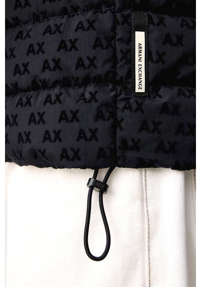 Armani Exchange Kadife Dokulu Kuş Tüyü Dolgulu Şişme Mont Erkek Mont Xm003510 Af19870 Ub101 Lacivert