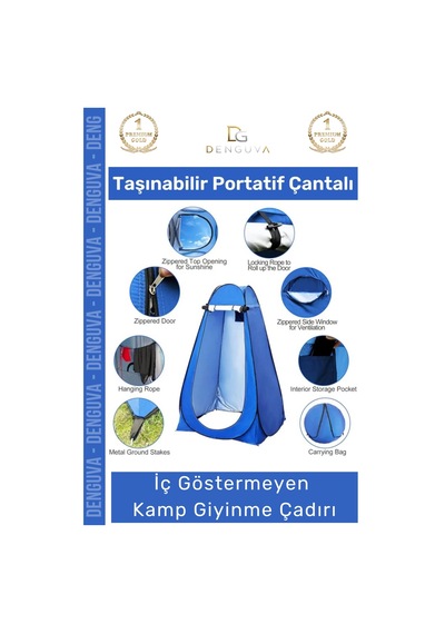 Giyinmeçadırı Otomatik Kamp Giyinme Soyunma Duş Tuvalet Çantalı Iç Göstermeyen Prova Kabin Çadır Çok Renkli