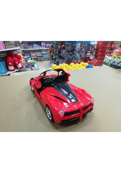 Uzaktan Kumandalı Kapıları Açılan Şarjlı Ferrari 1 : 16Ölçek Kır