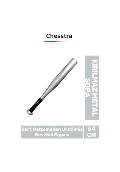 Modern Zarif Kırılmaz Rahat Kavrama Kaliteli Metal Baseboll Beyzbol Sopası 64 Cm Çok Renkli