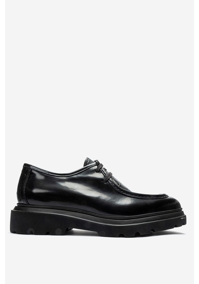 Dericlub Erkek Kalın Taban Klasik Loafer Gerçek Deri Fr 54081 Siyah Açma