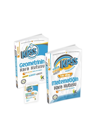 2026 KPSS Önlisans Kara Kutu TEK KİTAP Matematik ve Geometri ÖSYM Çıkmış Soru Bankası 2li SET Özetli