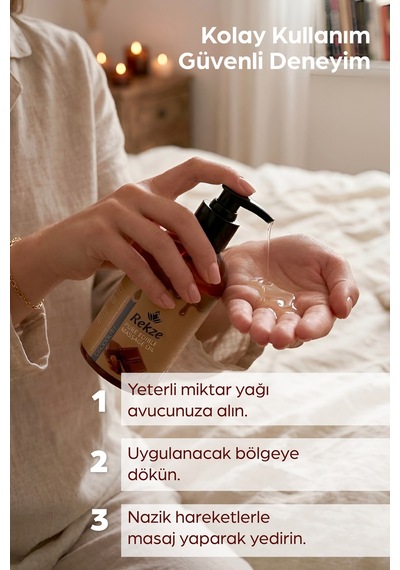 Erotik Masaj Yağı 120 Ml Çikolata + Gül + Yasemin Aromalı, Nemlendirici Ve Su Bazlı - 381142363