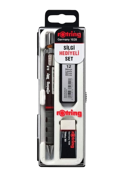 Rotring Tikky Versatil Kalem 0.5 MM Okul Seti - Bordo