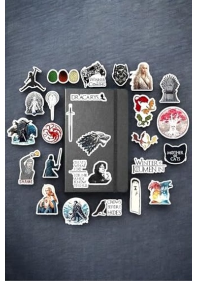 Game Of Thrones/bullet Journal Defter Çıkartma Ajanda Laptop Etiket, 9874613516845 Abanoz