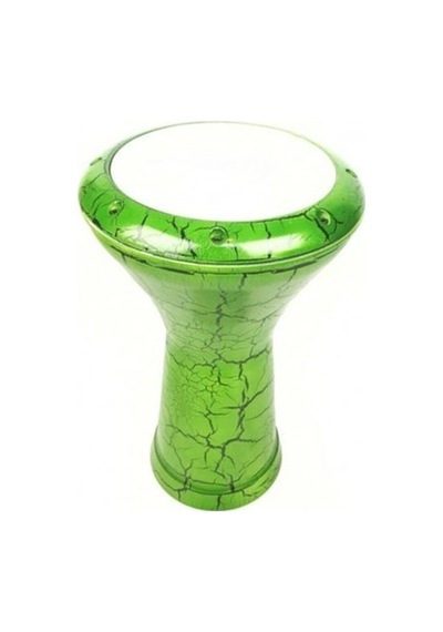 Vd-3043sye Vatan Çömlek Çatlak Boya Darbuka Siyah-yeşil