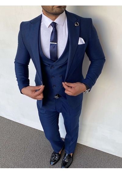 Modefendi Slim Fit İtalyan Kesim Düz Model Takım Elbise Parlement