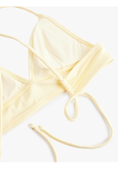 Koton Sırt Bağlama Detaylı Bralet Bikini Üst Sarı 6sak10017mm Sarı
