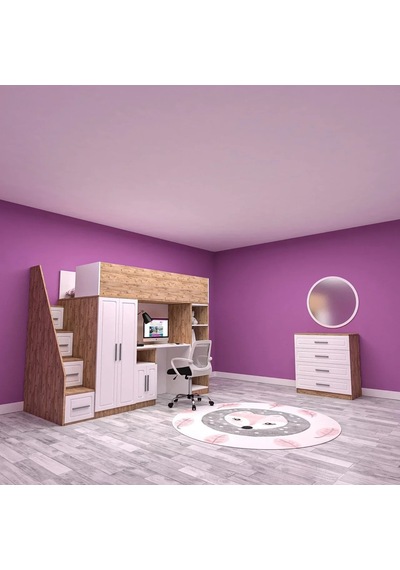 Gloss Membran Kapak Genç Odası Takımı Mdf Antrasit Gloss Membran Kapak Genç Odası Takımı Mdf Antrasit