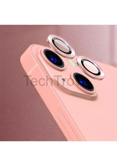 Apple İphone 13 Kamera Lens Koruyucu Parmak İzi Bırakmayan A+ Kalite Pembe
