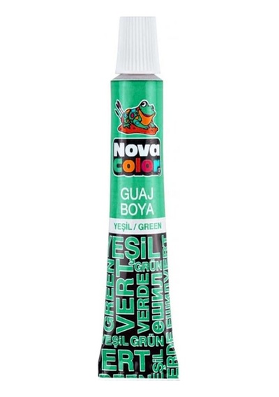 Nova Color Guaj Boya Tüp Yeşil - 4 Adet