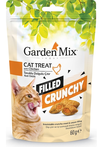 Gardenmıx - 826 - Tavuklu İçı Dolgulu Kedı Ödülü 60 Gr X - Spt-gld - 6 Adet
