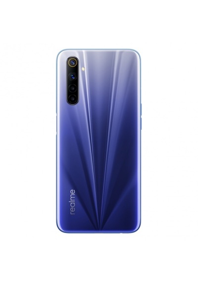 Oppo Realme 6 Arka Pil Kapağı Beyaz - Lacivert