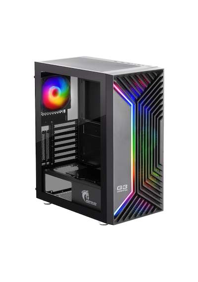 Green Griffin G3 Plus Argb Gaming Bilgisayar Kasası 4 120mm Fan + Tempered Cam 700w 80+ Bronze Psu Dahil + Mouse
