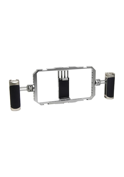 Gdx Phn-08 Profesyonel Video Rig Çift Tutacaklı Metal Telefon Kafesi Vlog Ekipmanı