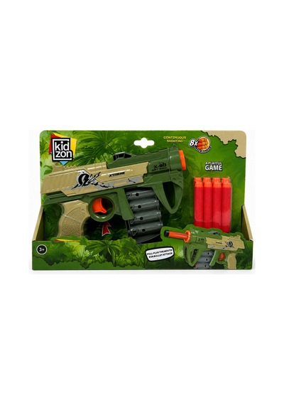 8 Dart Mermili Sünger Mermi Atan Oyuncak Tabanca Revolver Modeli 3+ Yaş