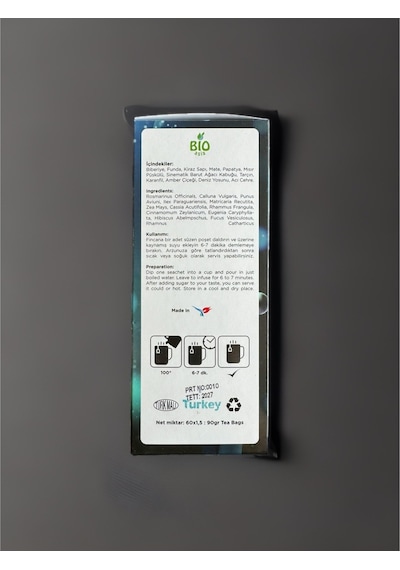 Bio Asia Karışık Bitki Süzen Poşet Çay 60'lı