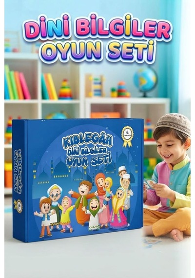 Kiblegâh Dini Bilgiler Oyun Seti Eğitici Ve Eğlenceli İslami Zihinse Gelişim Destekleyici Oyun