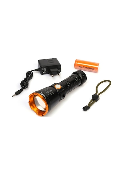Powerdex Pd 6682 1000 Lümen 15 Watt Profesyonel Şarjlı El Feneri Siyah