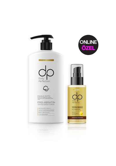 Dp Daily Perfection Pamuk Sütü Şampuan 800 ML + Argan Yağlı Saç Bakım Yağı 100 ML