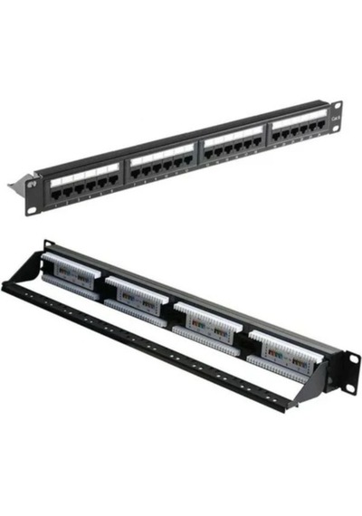 Cat6 Utp 24 Port Full Patch Panel Modüler Yapılı Network Sonlandırma Paneli