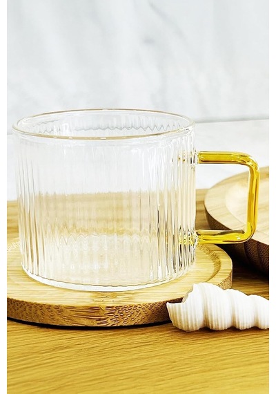 Clavera 6'li Kulplu Cam Çay Kahve Espresso Bardak Fincan Seti 150 Ml Diğer