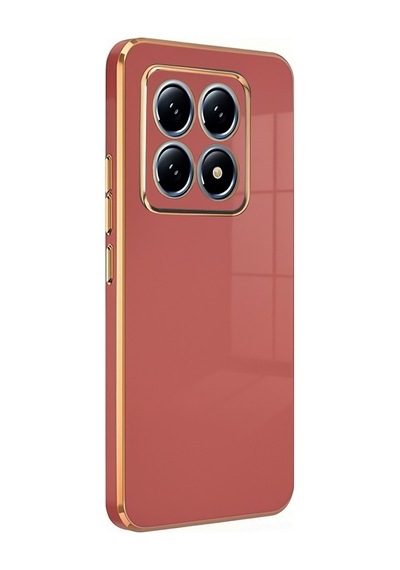 Xiaomi Mi 14t Pro Uyumlu Volet Silikon - Kırmızı