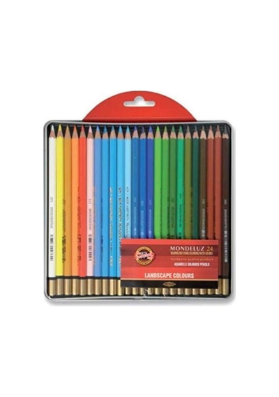 Koh-i Noor Mondeluz Aquarell Boya Kalemi 24 Renk Manzara Tonları N11.5244