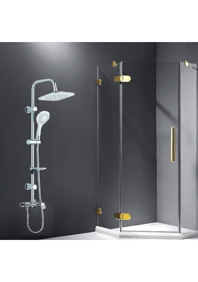 Banyo Tepe Duş Başlığı Beyaz Tepe Duş Başlık Genel