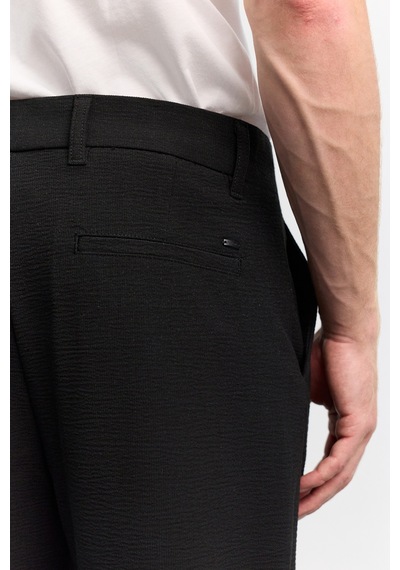 Avva Erkek Siyah İnce Fitilli Dokulu Baggy Fit Pantolon A62y3042