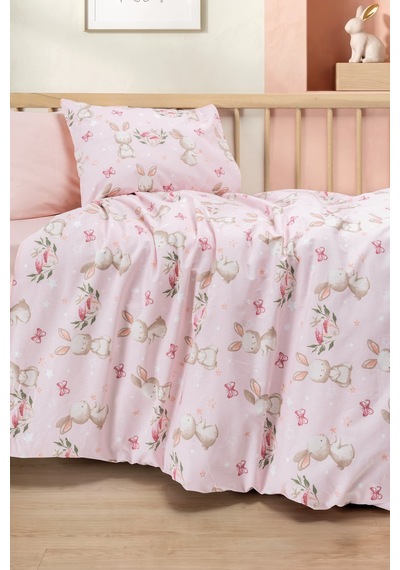 Cotton Box Bebek Nevresim Takımı Mopsy Somon