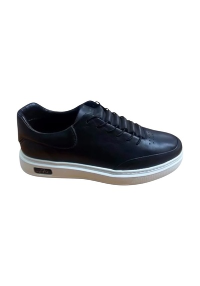 Luis Figo Hakiki Deri Erkek Sneaker Ayakkabı Ckr01068 Siyah - Beyaz
