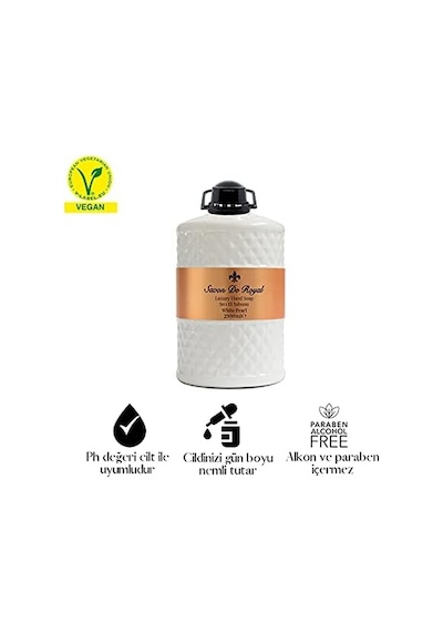 De Vegan Sıvı Sabun Pearl 2,5 Lt, Misk, Vanilya