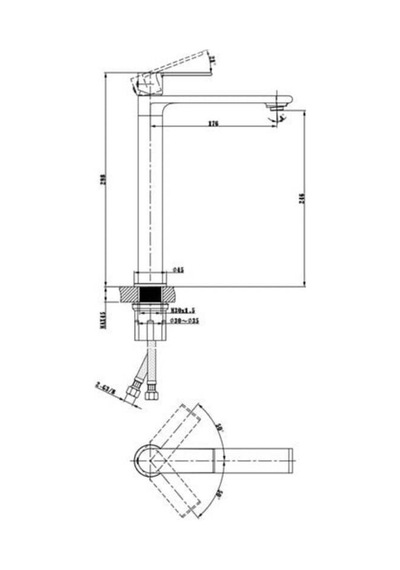 Fontana - Yüksek Tip Lavabo Bataryası Krom Outlet - Fm-2321- Diğer