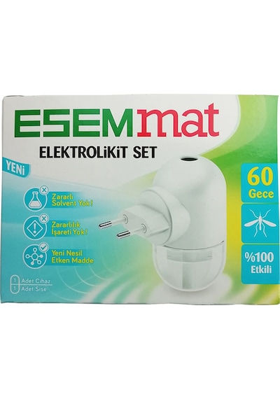 Esemmat Elektrolikit Set 60 Gece Etkilicihaz+60 Gece Yedek