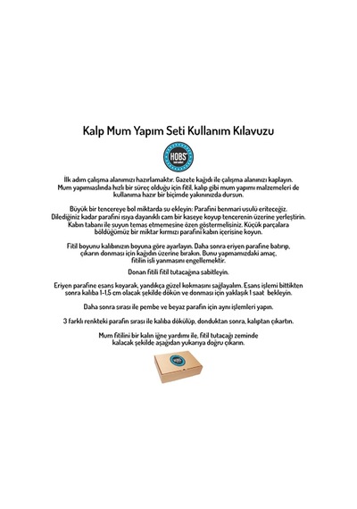 Kalp Mum Yapım Seti Renksiz
