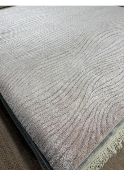 Hoom Rugs Sina Sante Soft Pink %100 Doğal Yün & Viskon El Dokuma Modern Halı Pembe