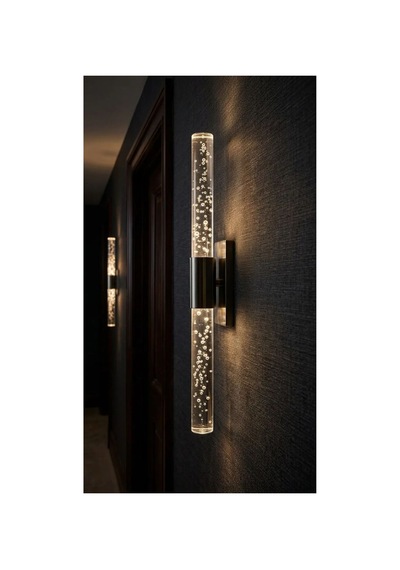 Bubblelight Medium 40 Cm Modern Tasarım Led Aplik - Duvar Lambası - Antrasit Gri - Elektrikli - Günışığı Antrasit Elektrikli