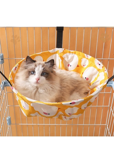 Tr Kafes Köpek Kulübesi Sandalyesi İçin 2'li Paket Kedi Hamak Kedi Asılı Yatak Turuncu